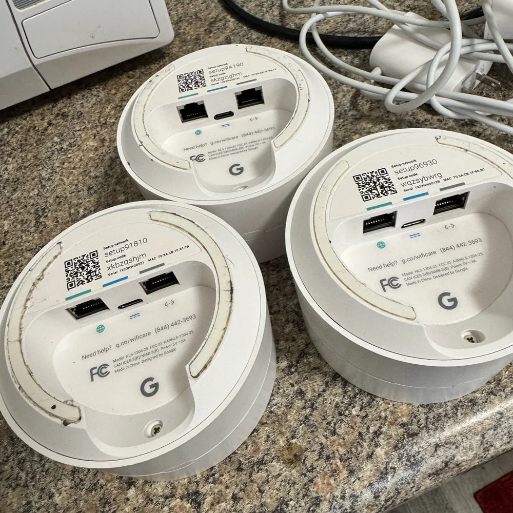 Google WiFi system, 3-Pack - Router Replacement for Whole Home Coverage White